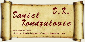 Daniel Kondžulović vizit kartica